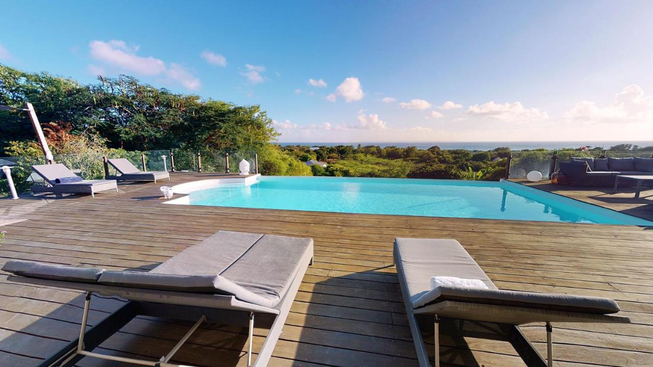 סן-פרנסואה Villa Deluxe L'Hacienda Villa Vue Mer 180 Piscine Jacuzzi Proche Plage Marina Golf Pointe Des Chateaux Et Casino Jardin Clos Voyage Durable מראה חיצוני תמונה