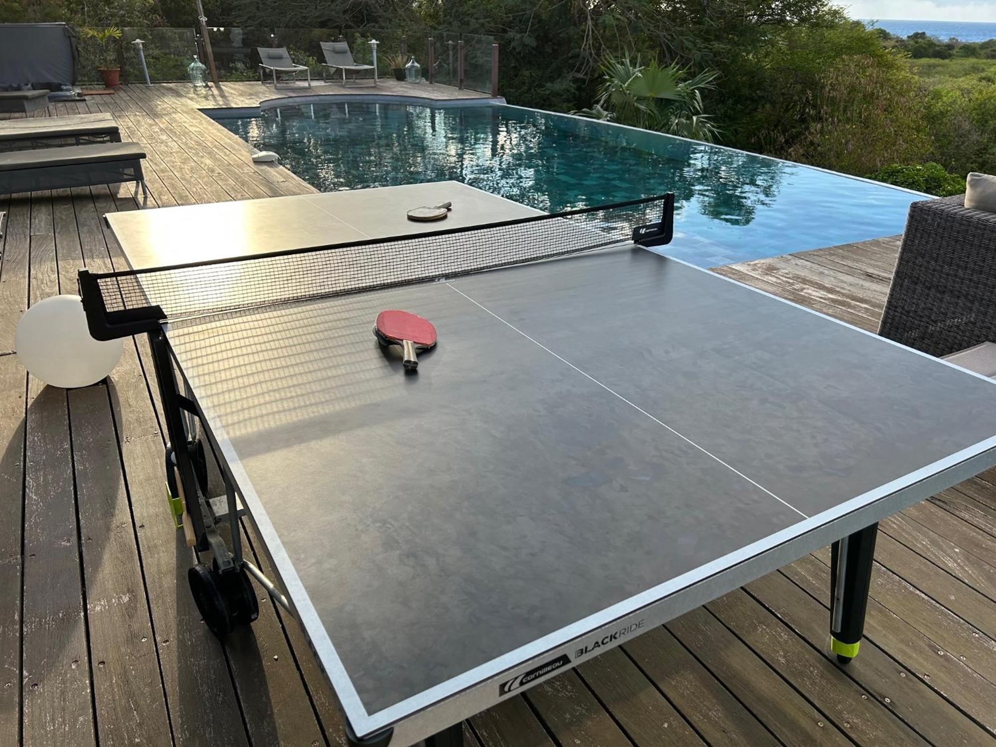 סן-פרנסואה Villa Deluxe L'Hacienda Villa Vue Mer 180 Piscine Jacuzzi Proche Plage Marina Golf Pointe Des Chateaux Et Casino Jardin Clos Voyage Durable מראה חיצוני תמונה
