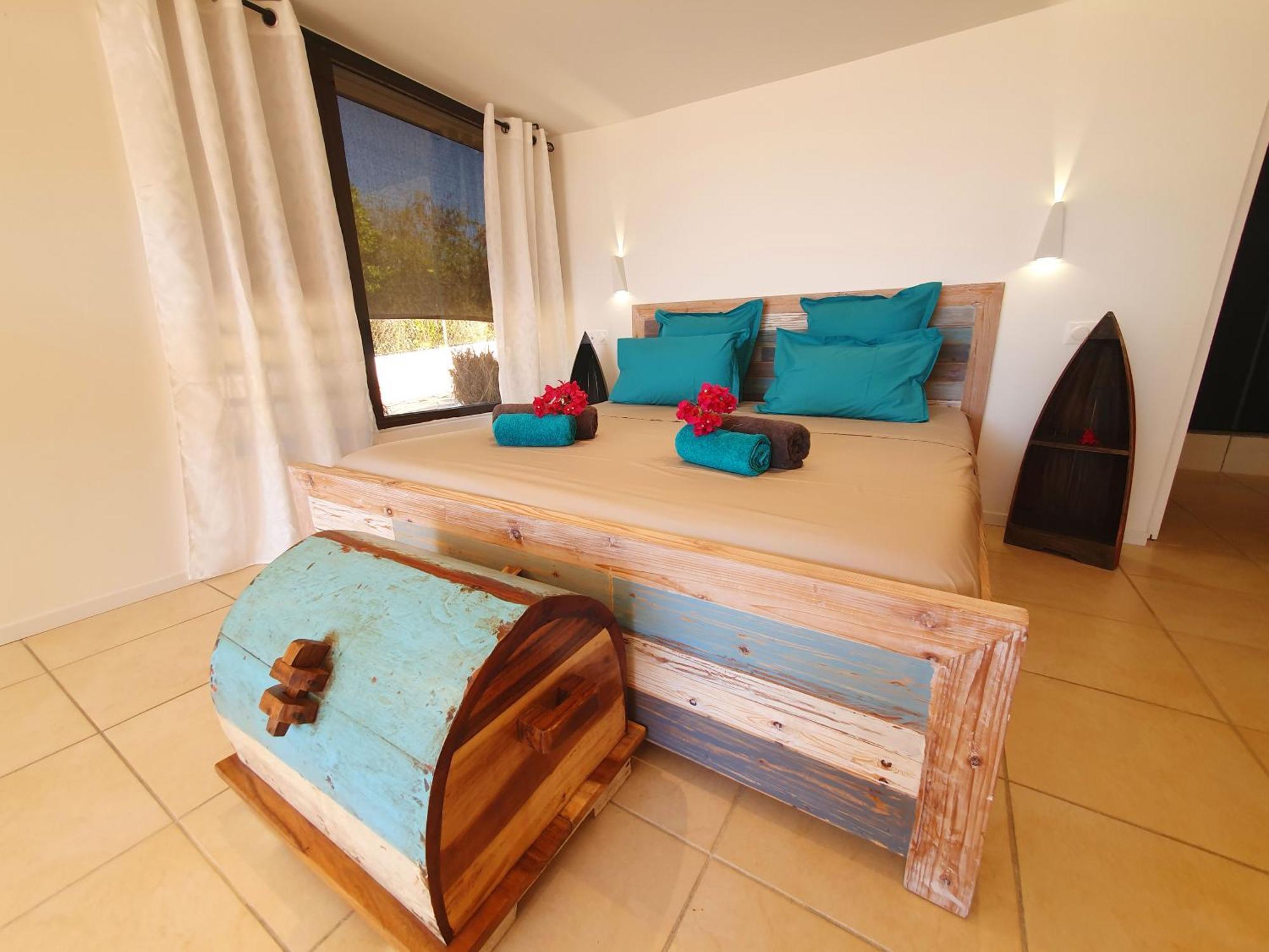 סן-פרנסואה Villa Deluxe L'Hacienda Villa Vue Mer 180 Piscine Jacuzzi Proche Plage Marina Golf Pointe Des Chateaux Et Casino Jardin Clos Voyage Durable חדר תמונה