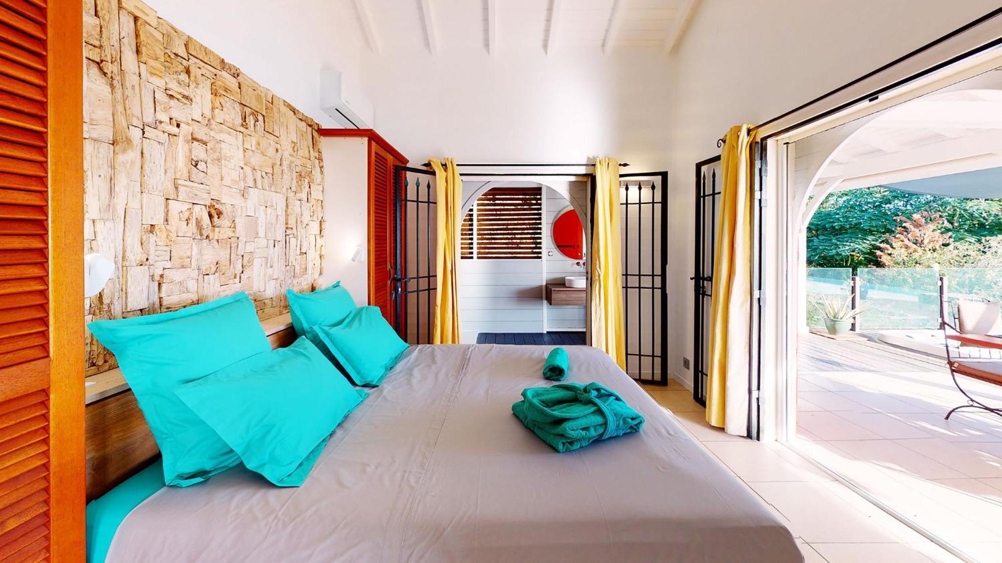 סן-פרנסואה Villa Deluxe L'Hacienda Villa Vue Mer 180 Piscine Jacuzzi Proche Plage Marina Golf Pointe Des Chateaux Et Casino Jardin Clos Voyage Durable חדר תמונה