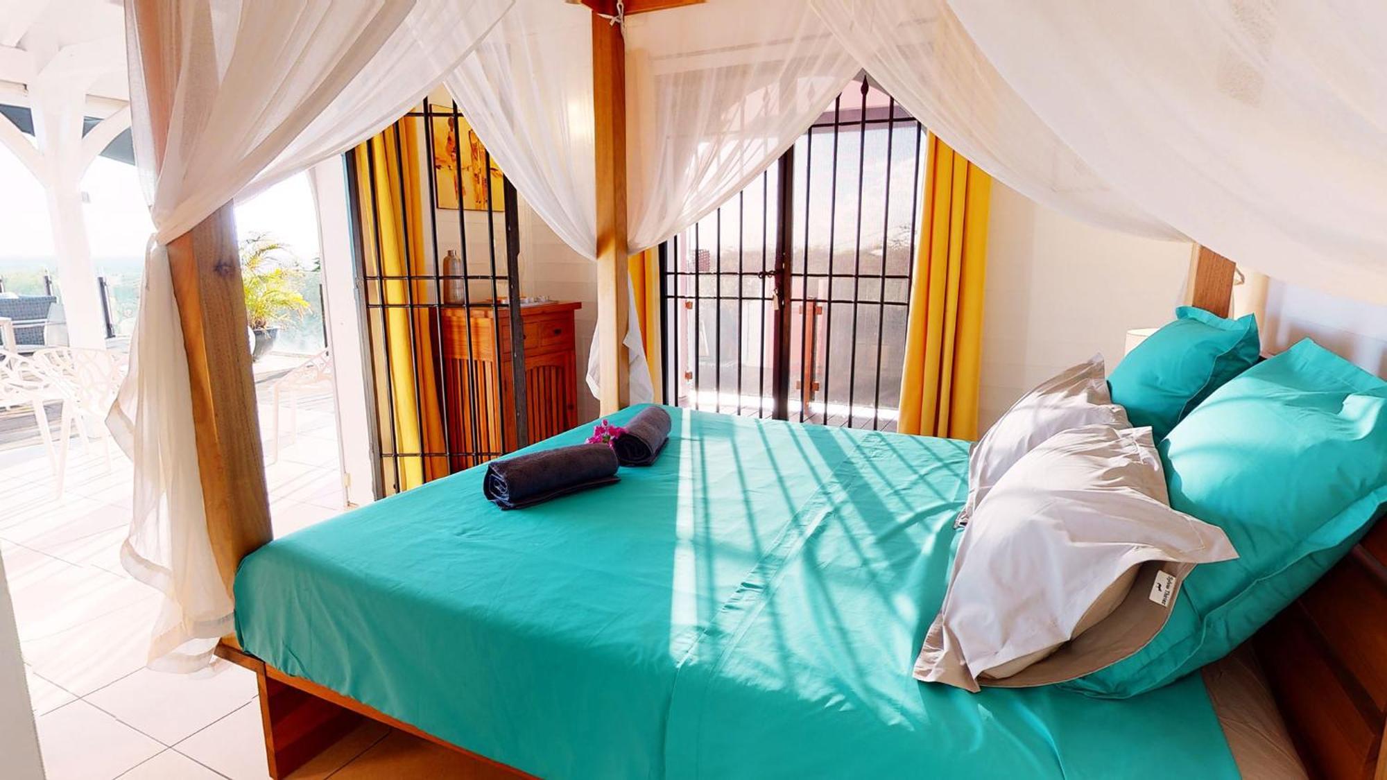 סן-פרנסואה Villa Deluxe L'Hacienda Villa Vue Mer 180 Piscine Jacuzzi Proche Plage Marina Golf Pointe Des Chateaux Et Casino Jardin Clos Voyage Durable חדר תמונה