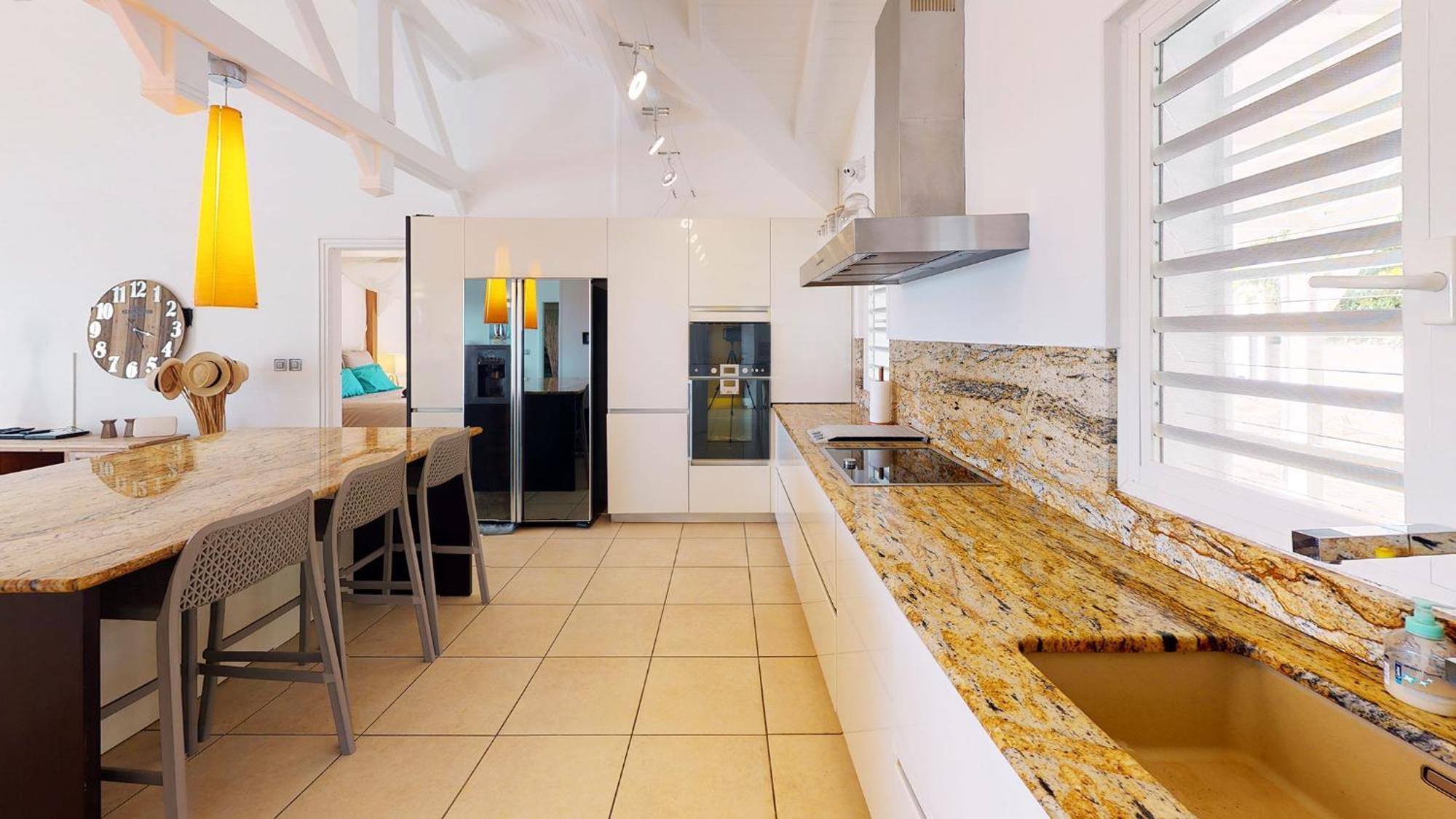 סן-פרנסואה Villa Deluxe L'Hacienda Villa Vue Mer 180 Piscine Jacuzzi Proche Plage Marina Golf Pointe Des Chateaux Et Casino Jardin Clos Voyage Durable חדר תמונה