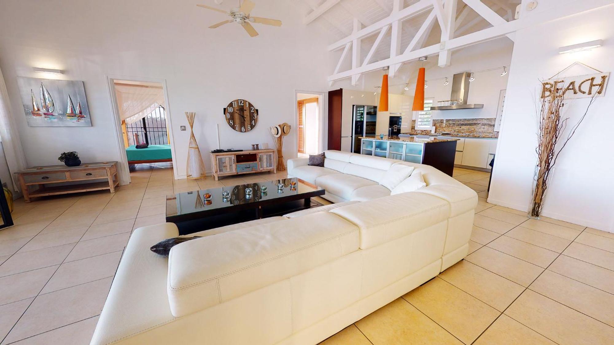 סן-פרנסואה Villa Deluxe L'Hacienda Villa Vue Mer 180 Piscine Jacuzzi Proche Plage Marina Golf Pointe Des Chateaux Et Casino Jardin Clos Voyage Durable חדר תמונה