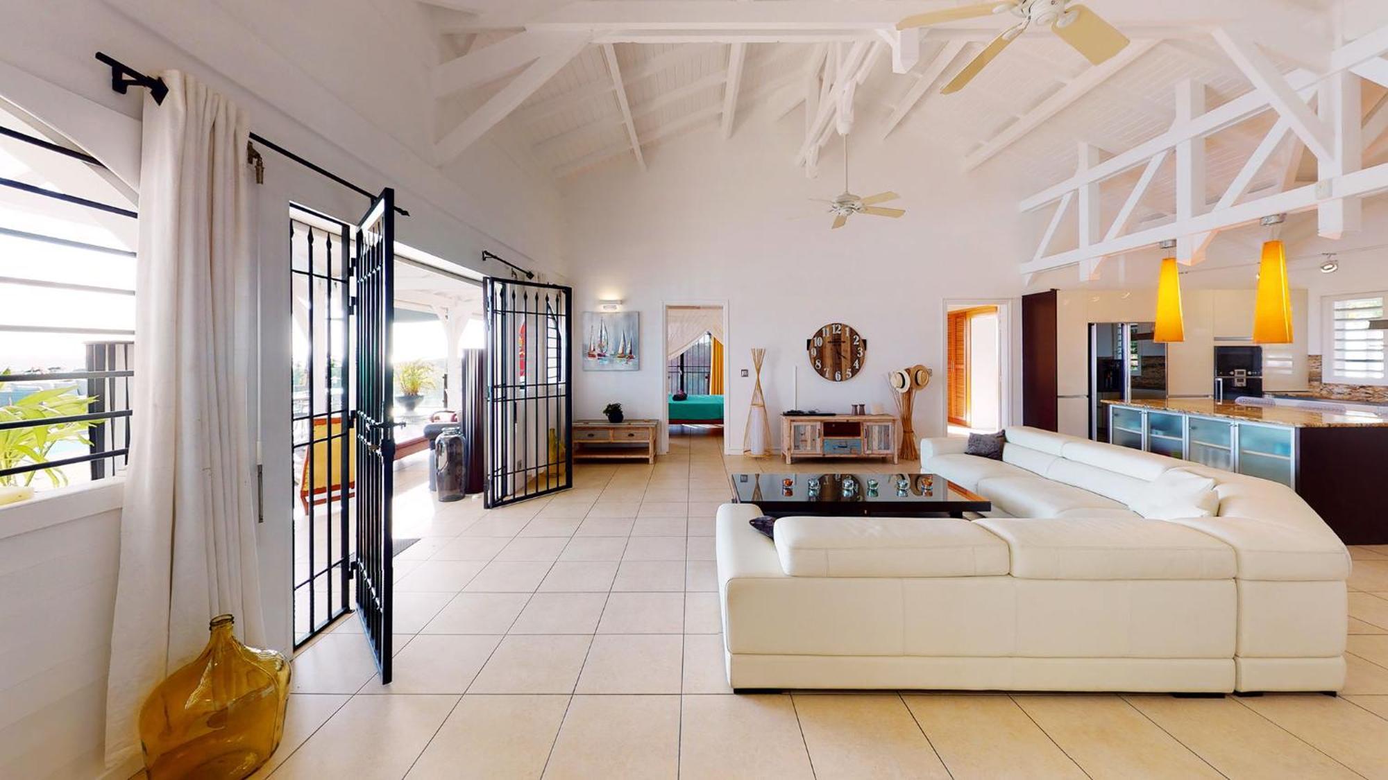 סן-פרנסואה Villa Deluxe L'Hacienda Villa Vue Mer 180 Piscine Jacuzzi Proche Plage Marina Golf Pointe Des Chateaux Et Casino Jardin Clos Voyage Durable חדר תמונה