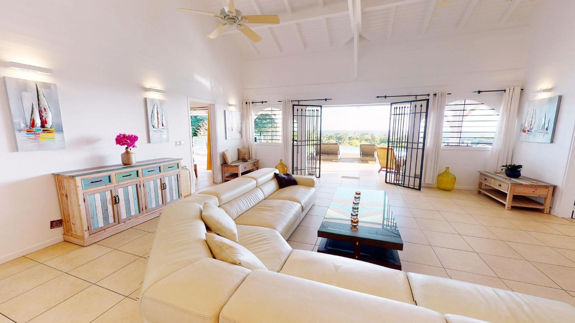 סן-פרנסואה Villa Deluxe L'Hacienda Villa Vue Mer 180 Piscine Jacuzzi Proche Plage Marina Golf Pointe Des Chateaux Et Casino Jardin Clos Voyage Durable חדר תמונה